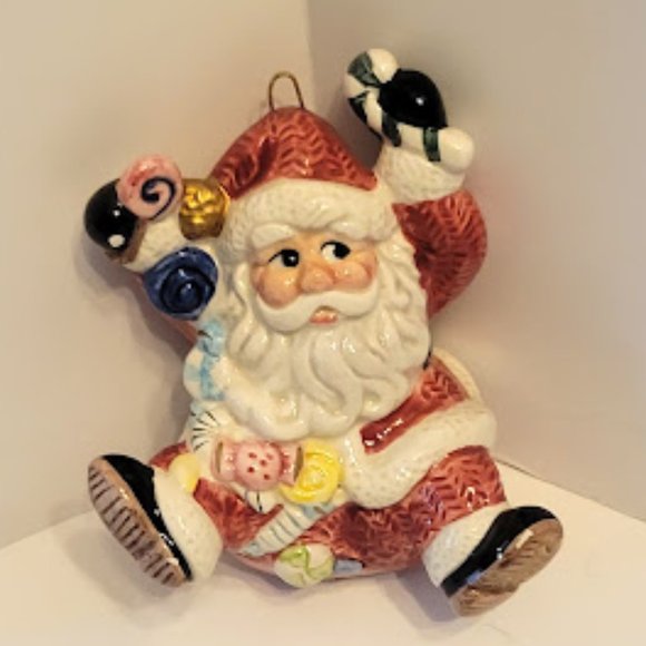 2002 FITZ AND FLOYD VINTGE SANTA ORNAMENT - Picture 1 of 3